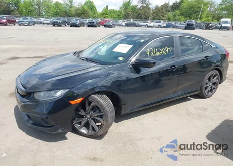 2019 Honda Civic Sport из США, поврежденный, VIN 19XFC2F80KE049025